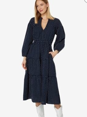 NWT Madewell Tiered Midi Dress